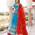 Palace Blue and Red Cotton Lehenga Set
