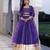 Purple Corallites Cotton Lehenga Set