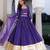 Purple Corallites Cotton Lehenga Set