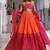 Pink Lemonade and Orange Cotton Lehenga Set