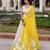 Sunstruck Yellow and White Cotton Lehenga Set