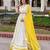 Sunstruck Yellow and White Cotton Lehenga Set