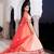 Vanilla Pink and Red Cotton Lehenga Set