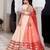 Vanilla Pink and Red Cotton Lehenga Set