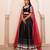 Blackened Pearl and Pink Cotton Lehenga Set