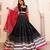 Blackened Pearl and Pink Cotton Lehenga Set