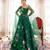 Water Garden Green Brushpainted Cotton Lehenga Set