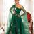 Water Garden Green Brushpainted Cotton Lehenga Set