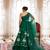 Water Garden Green Brushpainted Cotton Lehenga Set