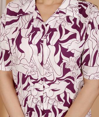 Women's Rayon Floral Printed Designer Fashionable Weastern Wear Co-ord Set, Loungewear, Summer Wear & Beachwear 3