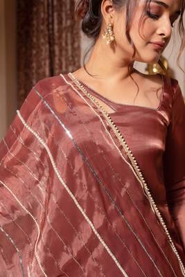 Rosegold handwork straight suit set 5