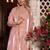 Baby pink handwork straight suit set
