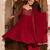 Maroon sequined chinon anarkali suit set