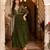 Mehendi green sequined chinon anarkali suit set