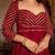 Maroon sequined chinon anarkali suit set