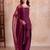 Purple farshi salwar handwork dupatta set
