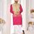 cotton pink kurta pajama for men with weaving work