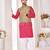 pink cotton kurta pajama for men with woven detailing