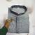 grey linen men kurta pajama with traditional work