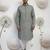 men’s grey linen kurta pajama