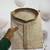 beige linen men kurta pajama with minimal work
