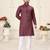 pink linen cotton jacquard kurta pajama set