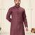 pink linen cotton jacquard kurta pajama set