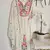 White floral embroidered kurta set with duppata and palazzo pant