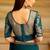 green georgette silk saree with embroidered blouse