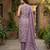 Anouk mauve and beige pure cotton straight regular kurta set
