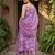 Anouk purple pure cotton straight regular kurta set