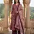 purple and red pure cotton a-line regular kurta set