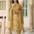 Anouk mustard pure cotton straight regular kurta set