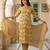 Anouk mustard pure cotton straight regular kurta set
