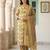 Anouk mustard pure cotton straight regular kurta set