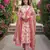 lima yellow and pink pure cotton straight regular kurta set