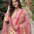 Anouk lima yellow and pink pure cotton straight regular kurta set
