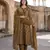 mustard and brown pure cotton a-line regular kurta set