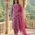 Anouk pink and white pure cotton straight regular kurta set