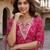 Anouk pink pure cotton straight regular kurta set