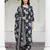 blue and beige pure cotton straight regular kurta set