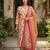 Anouk yellow and pink pure cotton straight regular kurta set