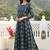 Anouk blue pure cotton anarkali regular kurta set