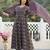 Anouk purple pure cotton anarkali regular kurta set