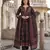 black and red pure cotton anarkali regular kurta set