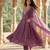Anouk mauve pure cotton a-line regular kurta set