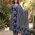 Anouk blue pure cotton a-line priencess cut kurta set