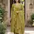 olive green pure cotton a-line princess cut kurta set