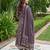 Anouk purple and cream pure cotton anarkali regular kurta set