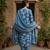 Anouk blue pure cotton straight regular kurta set